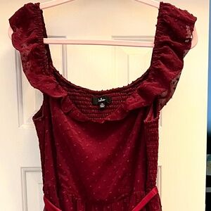 Lulus Dress- Burgundy - never worn!